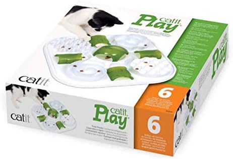 Catit Play Cat Treat Puzzle, Interactive Cat Toy, 43010, White - Image 2