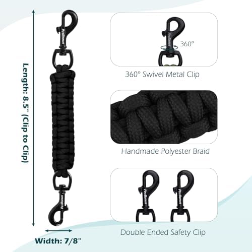PetBonus Dog Collar Safety Clip, Handmade Prong Collar to Harness Connector - Image 2
