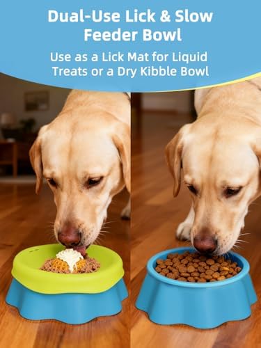 Huafly Slow Feeder Dog Bowls,3-Layer Detachable for Easy Cleaning,Dual-Use Wet Lick & Dry Slow Feeder,Food-Grade Silicone,Anti-Slip Base for All Floors,for Small,Medium,Large Dogs Black - Image 3