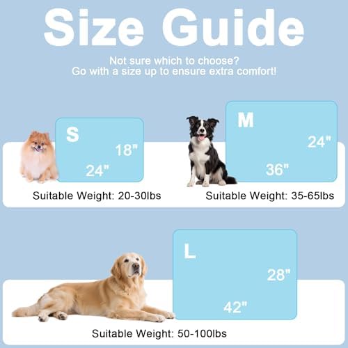 Cooling Mat for Dogs Cats,Pet Dog Cooling Mat Blanket for Dogs,42x28,Blue - Image 5