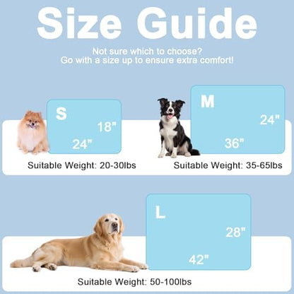 Cooling Mat for Dogs Cats,Pet Dog Cooling Mat Blanket for Dogs,42x28,Blue - Image 5