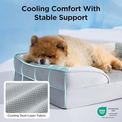 Bedsure Cooling Dog Beds for Small Dogs Washable Original Design - Image 3