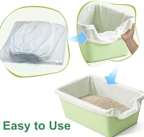 NewKe 25 Pcs Large Elastic Litter Box Liners for IRIS Cat Litter Boxes - Image 5