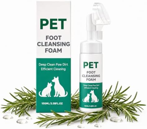 Dog Paw Cleaner Foam for Dogs & Cats, Botanical Paw Wash by MCstars