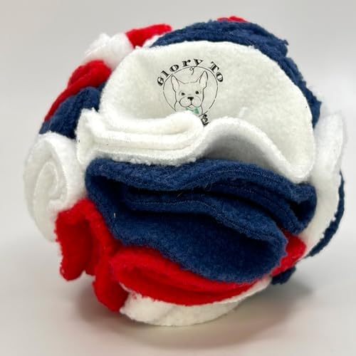 Glory To Dog Puppy/Small Breed Snuffle Ball Toy Celebration Red White Blue - Image 5