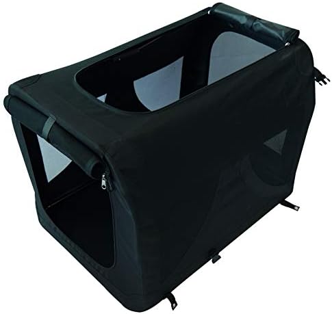 M-PETS Comfort Crate Foldable Dog Crate – Portable Wire & Oxford Soft Crate with Metal Frame, Quick Setup Travel Kennel (XL) - Image 3