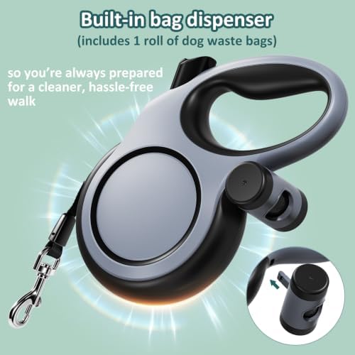 26ft/8m Retractable Dog Leash,Heavy Duty Leash for Large Dogs Up to 110Ibs - Image 5