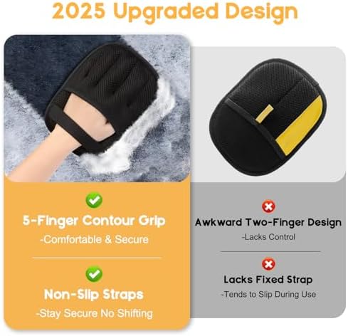 Kenodo Pet Hair Remover, 2025 Upgrated Five-Finger Electrostatic Pet Hair Removal Gloves, Cat & Dog Hair Remover for Couch, Furniture,Clothing, Animal Fur Removal Tool, Cat Grooming Gloves-1 PCS - Image 2