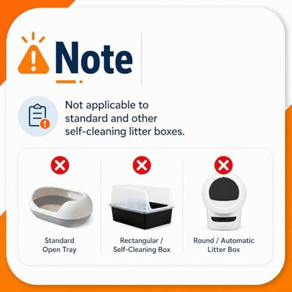 Cat Litter Bags Compatible with MW-SC01/SC02/SC09/LR01/LR02, Heavy Duty Drawstring Replacement Liners, Thick Leakproof Cat Litter Waste Bags, 18" x 12.6" (80Count) (80Count) - Image 3