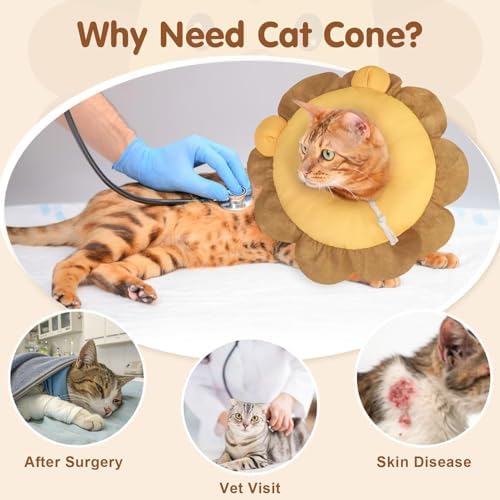 BEAUTYZOO Cat Cone Collars Soft, Cat Donut Recovery E Collar After Surgery - Image 2