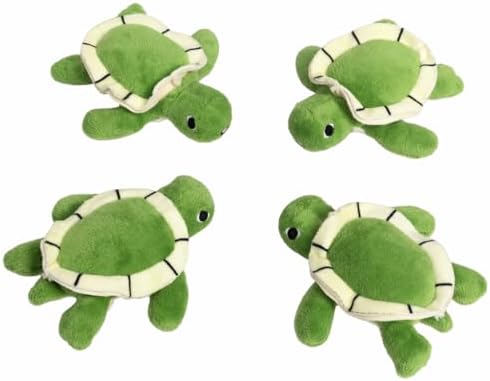 Hollypet Squeaky Hide and Seek Dog Toys for Small and Medium, 4 Turtles - Image 2