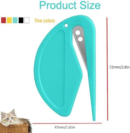5pcs Pet Knot Opener Knotting Comb Removal Dematting Hair Flea Brush Shedding Tool Matted Fur Tick De Remover Matting Grooming Supplies for Indoor Medium Long Haired Cats Dogs Tangled - Image 2