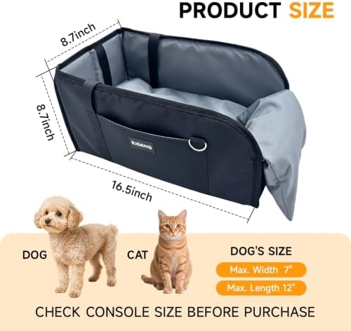 Foldable Dog Car Travel Seat，Suitable for Small Dogs up to 11 lbs - Image 2