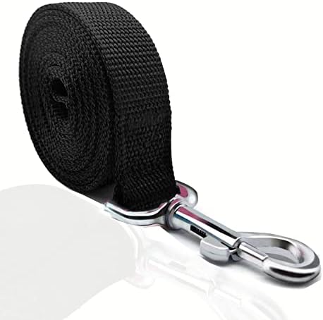 TAIAN 4 FT Strong Dog Leash, Nylon Dog Leashes for Small Medium Large Dogs Black by TAIAN