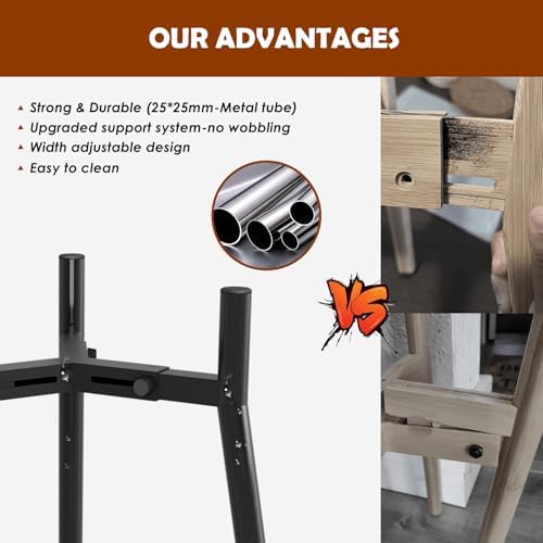 Dog Bowl Stand for Large Dogs, Adjustable Width & Height, Elevated Bowls for 7-10.7" Wide, 3 Height Adjustment, Tall Food and Water Holder, Single Holder, Bowl Not Included - Image 4
