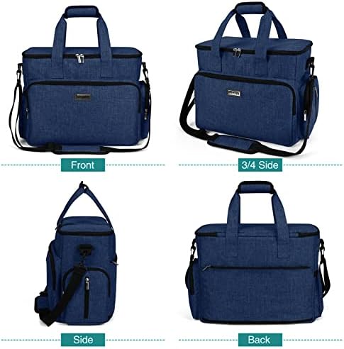 BAGLHER Dog Travel Bag, Pet Travel Bag (ALL Pet Travel Supplies), With 2 Pet Food Containers and 2 Collapsible Silicone Bowls; Essential Kits for Pet Travel Dark Blue - Image 2