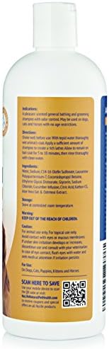Oatmeal Dog Shampoo with Soothing Aloe Vera, Sensitive Skin Dog Shampoo for All Pets, with Tropical Fresh Pina Colada Scent, Hypoallergenic Formula Provides Relief from Allergies & Dry Itchy Skin - Image 6