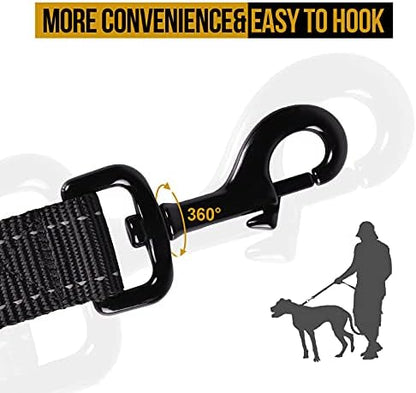 OneTigris No-Pull Dog Leash with Handle for Medium Large Dogs (Black, 4FT) - Image 5