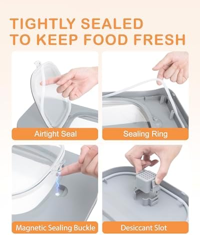 10-26Lbs Airtight Dog Food Container 2Pcs,Collapsible Pet Food Storage - Image 3