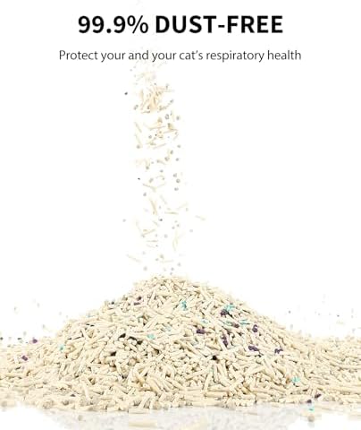 PETKIT Upgraded Clump+ Tofu Mixed Cat Litter, Water Flushable,Ultra Absorbent and Fast Drying, 100% Natural Ingredients Clumping Litter, Dust-Free Low Tracking Bentonite Litter (5.29lb×3bags) - Image 6