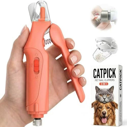CATPICK 2-in-1 Cat & Dog Nail Clippers with Grinder and Dual LED Lights by Unknown