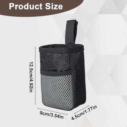 Black Portable Small Dog Treat Pouch, Treat Bag for Dog Training - Image 2