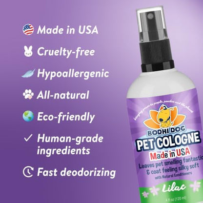 Bodhi Dog Natural Dog Cologne (Lilac) - Premium Scented Deodorizing Pet Perfume with Conditioner for Dogs & Cats - Keeps Pets Fresh & Clean - Gentle and Safe Formula, Made in USA (4 Fl Oz) - Image 5