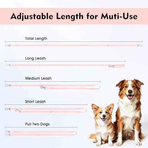 Wisedog Waterproof Dog Leash, Gossamer Pink, 5 ft × 1/2 in - Image 5