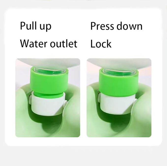 Pet Water Bottle, Portable Dog Water Bottle, Collapsible Leak Proof Puppy Drinker for Outdoor Walking, Traveling, Food Grade Plastic, 12 oz, Green