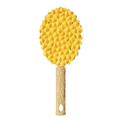 Durian Shape Pet Grooming Brush for Cats Self Cleaning Slicker Brush Remove Loose Fur Massage Comb for Long Short Haired Cats Kitten Puppy Soft Silicone Bristles Easy to Clean