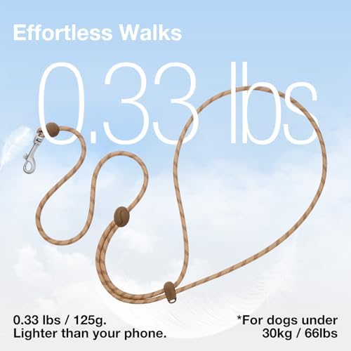 VETRESKA Crossbody Hands Free Dog Leash, 5FT Adjustable Leash (Coffee) - Image 6