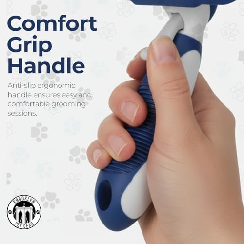 BPG Pet Grooming Tools for Dogs & Cats- Self Cleaning Slicker Brush, Deshedding & Dematting Grooming Dog Brush For Shedding, Removes Loose Fur & Tangles- Brooklyn Pet Gear - Image 6