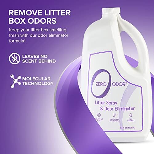 Zero Odor Litter Box Odor Eliminator Refill, Cat Litter Deodorizer, 64 oz - Image 2