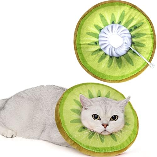 ANWA Adjustable Cat Cone Collar Soft, Cute Cat Donut Collar After Surgery by ANWA