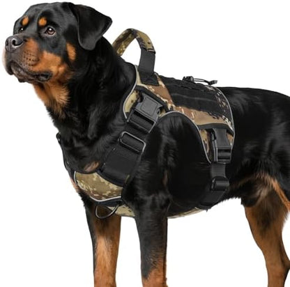 WINGOIN Tactical Dog Harness for Large Dogs,Heavy Duty No Pull Dog Harness by WINGOIN