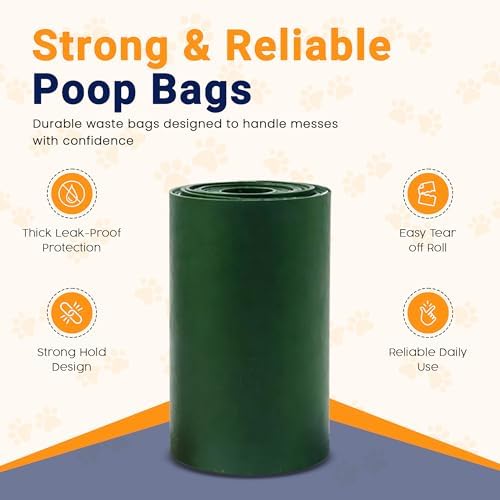 Dog Poop Bag Holder with LED Flashlight –Light Dispenser for Leash, Portable Waste Bag Holder with Carabiner, Bright Light for Night Walking - Image 7
