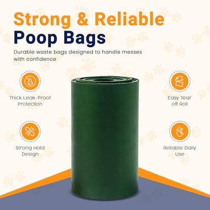 Dog Poop Bag Holder with LED Flashlight –Light Dispenser for Leash, Portable Waste Bag Holder with Carabiner, Bright Light for Night Walking - Image 7