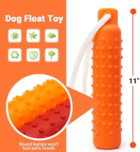 Dog Water Toys, 2 Pack Floating Bumper Fetch Toy Dummy - Image 2