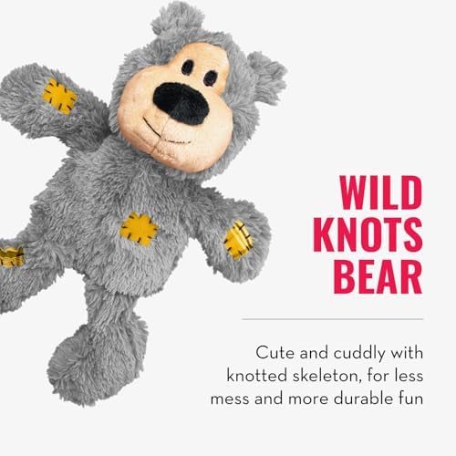 KONG Wild Knots Bear and Signature Balls, 2 Pack, for Medium Dogs - Image 5