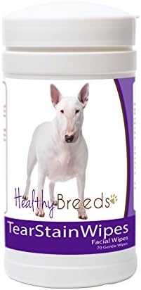 Healthy Breeds Bull Terrier Tear Stain Wipes 70 Count by HealthyBreeds