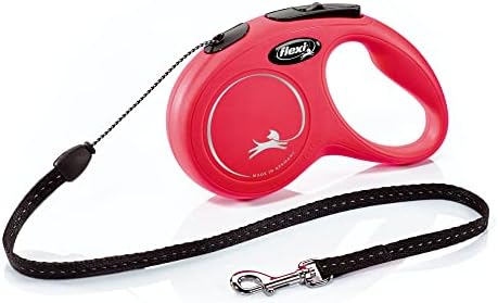 FLEXI® Classic Cord Retractable Dog Leash, Small, 16 ft - Red by Flexi
