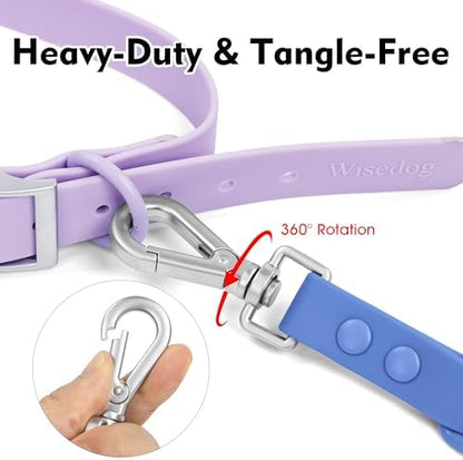 Wisedog Waterproof Dog Leash, Blue, 5 ft × 3/4 in - Image 3