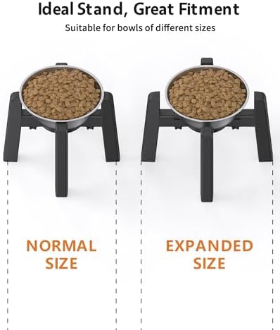 CZPET Dog Bowl Stand, 51 oz Large Capacity Stainless Steel Feeder (2 Pack) - Image 6