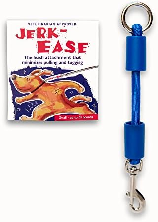 BUNGEE DOG LEASH EXTENSION – Patented Shock Absorber Attachment Protects You and Your Dogs – Works with ANY Leash & Collar or Harness – a MUST for Retractable Leashes – PICK SIZE/COLOR BELOW by Jerk-Ease