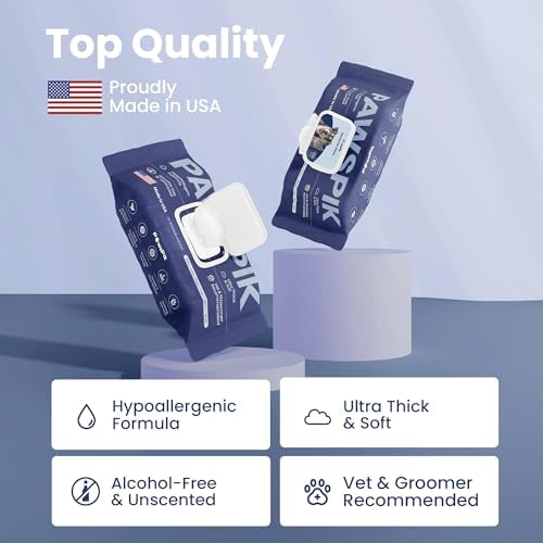 PawsPik Made in USA Premium Pet Wipes, Dog & Cat, Large, 100 Count - Image 2