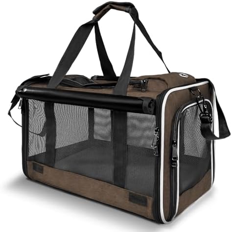 GAPZER Pet Carrier for Large Cat Soft-Sided Animal Traveling Bag up to 20lb by GAPZER