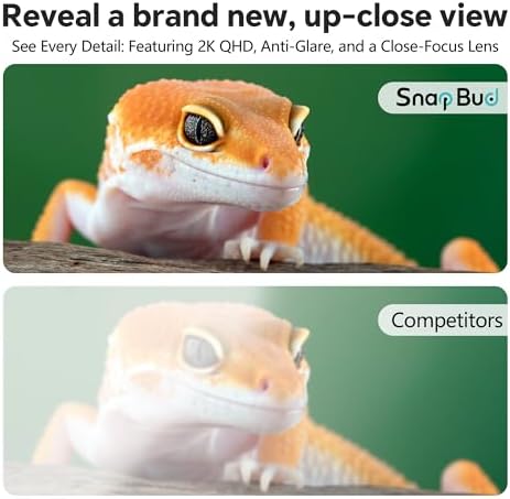 3MP 2K AI Reptile Aquarium Camera, Close-Focus Lens for Fish Tank Terrarium - Image 2