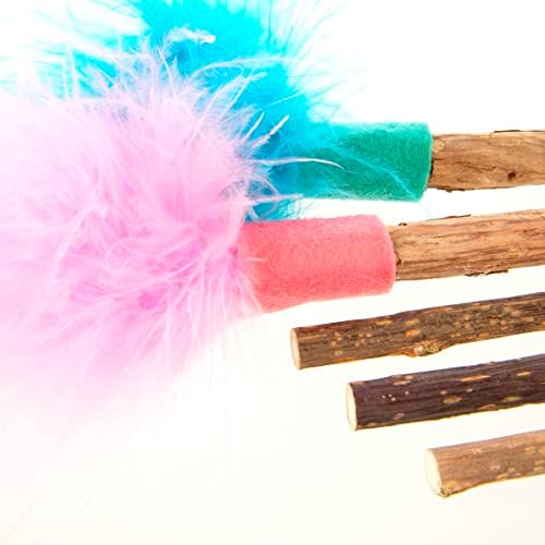 SmartyKat (5 Count) Silly Silver Stix Natural Silvervine Cat Toys - Blue/Pink, One Size - Image 6