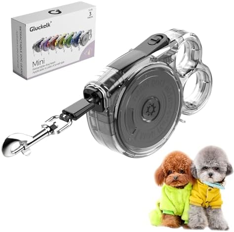 10 ft Retractable Dog Leash for Tiny & Small Dogs, Puppies, Cats by Allforthepets