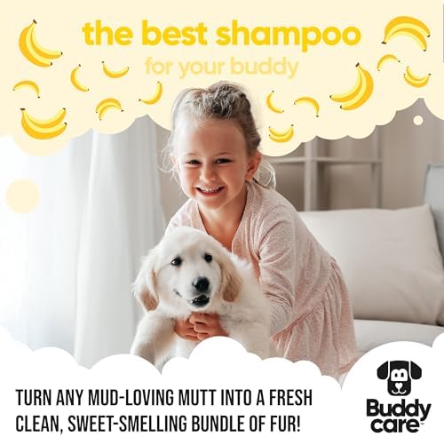 Banana Dog Shampoo by Buddycare | Deep Cleansing Shampoo for Dogs | Banana Scented | with Aloe Vera and Pro Vitamin B5 (16.9oz) - Image 7